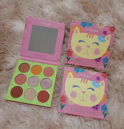 Imagem de Paleta de sombras 9 cores miaus cats collection - sp colors