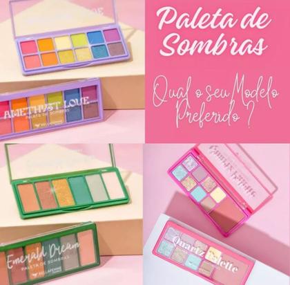 Imagem de Paleta De Sombras Quartz Palette - Emerald Dream - Bella Femme