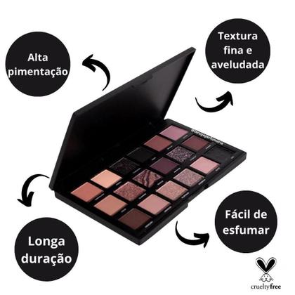 Imagem de Paleta De Sombras Ruby Rose Obsidian Precious 18,1G