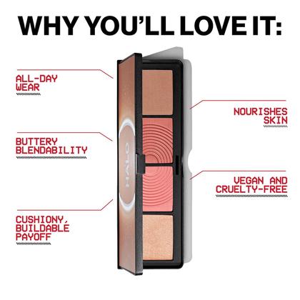 Imagem de Paleta facial Smashbox Halo Sculpt + Glow com vitamina E