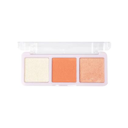 Imagem de Paleta Trio Blush Iluminador Alta Pigmentação Brilho Intenso HL70 B20 BH10 Ruby Rose