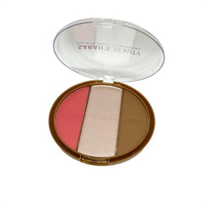 Imagem de Paleta Trio Blush Iluminador Labranche Contorno Makeup