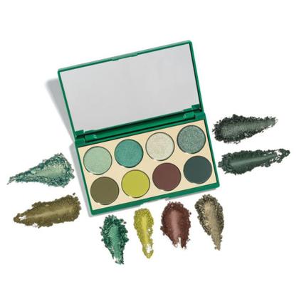 Imagem de Palette De Sombras Niina Secrets Green 5,6g Eudora Lançamento Maquiagem Brilhosa Verde Perfeita