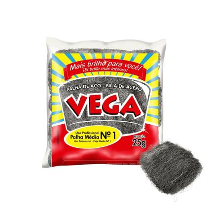 Imagem de Palha de Aço nç 01 Vega Steel fardo com 20 unidades