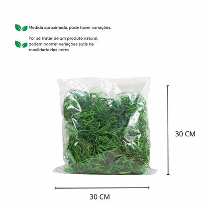 Imagem de Palha de Madeira Verde Cestas Café e Decoração 100 gramas/2lt