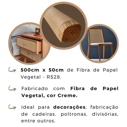 Imagem de Palha Indiana De Papel Vegetal Decoração 500x50cm - Rs28