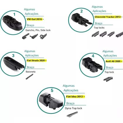 Imagem de Palheta Bosch Para-Brisa New Fiesta 2012/18 Multiclip Aerofit