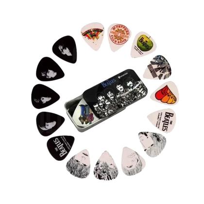 Imagem de Palheta Guitarra Violão The Beatles com Lata Especial SGT Peppers 15 un SGT 1CAB4-15BT3 Planet Waves