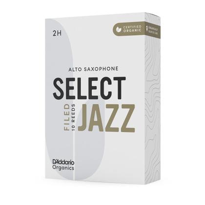 Imagem de Palheta Sax Alto 2H (10 Peças) DAddario Organic Select Jazz