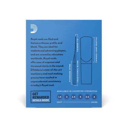 Imagem de Palheta Sax Soprano 2 (10 Unidades) D'Addario Royal RIB1020