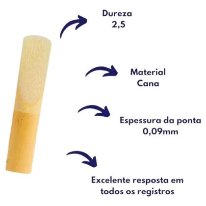 Imagem de Palheta Sax Soprano 2,5 Tradicional SR2025 Vandorem 2220