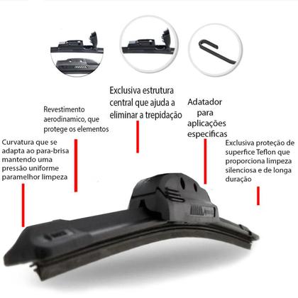 Imagem de Palheta Silicone Honda Civic 2001 A 2006