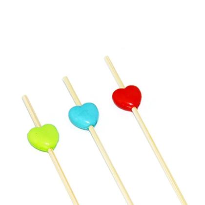 Imagem de Palito De Coração Colorido Para Petiscos Silver 20un