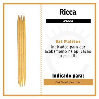 Imagem de Palitos de Cutícula Ricca Madeira