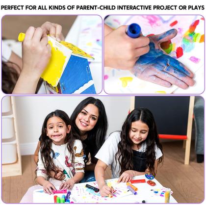 Imagem de Palitos de pintura JOYIN, têmpera lavável de 36 cores para crianças