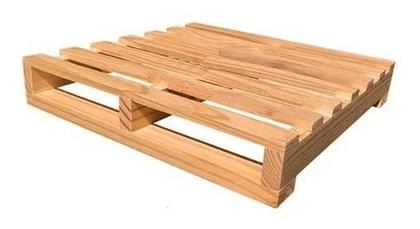 Imagem de Pallets de Madeira Crú 50x50 Kit 4 de Alta Resistência