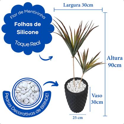 Imagem de Palmeira Yucca Planta Artificial com Vaso Decoração