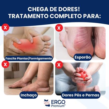 Imagem de Palmilha Anti Impacto Para Correção da Fascite Plantar e Esporão Calcâneo Original