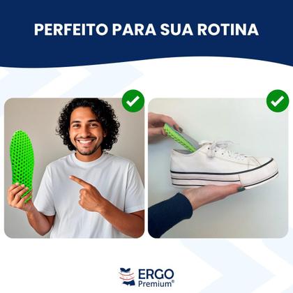 Imagem de Palmilha Anti Impacto Para Correção da Fascite Plantar e Esporão Calcâneo Original