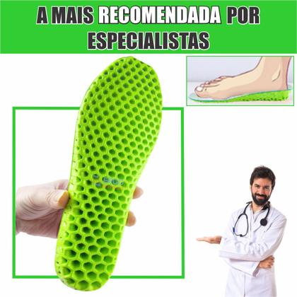 Imagem de Palmilha Anti Impacto Para Correção da Fascite Plantar e Esporão Calcâneo Original