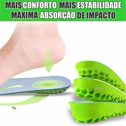 Imagem de Palmilha Anti Impacto Para Correção da Fascite Plantar e Esporão Calcâneo Original
