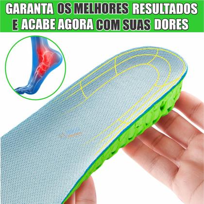 Imagem de Palmilha Anti Impacto Para Correção da Fascite Plantar e Esporão Calcâneo Original