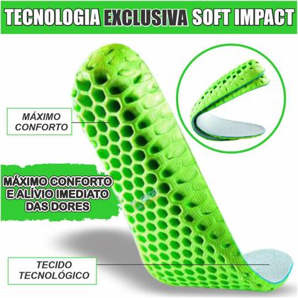 Imagem de Palmilha Anti Impacto Para Correção da Fascite Plantar e Esporão Calcâneo Original