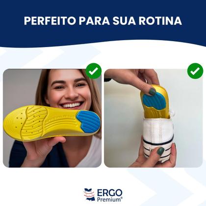 Imagem de Palmilha Anti Impacto para Dor no Pé, Lesões e Fascite Plantar