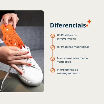 Imagem de Palmilha Com Tecnologia Japonesa Magnética Infravermelho Longo Premium