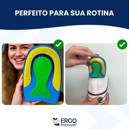 Imagem de Palmilha de Calcanhar Para Tendinite Dores E Inchaço Nos Pes