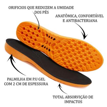 Imagem de Palmilha De Gel Anatômica Confortável Absorção Impacto