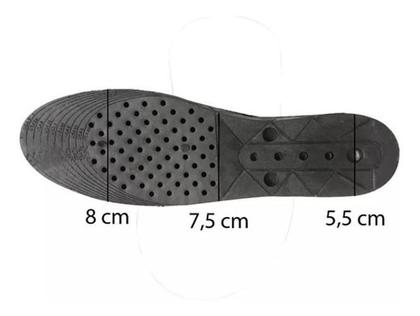 Imagem de Palmilha Eleva Aumenta Altura 3Cm Inteira Antl Impacto