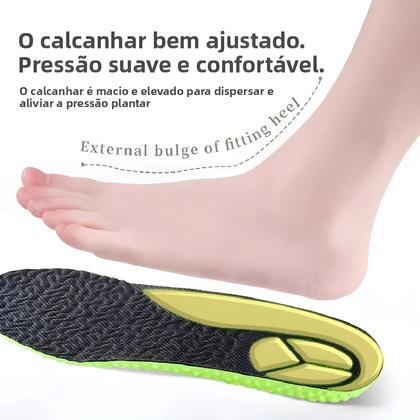 Imagem de Palmilha Esportiva De Espuma De Memória Verde Com Suporte Arqueado, Respirável, Absorção De Choque,