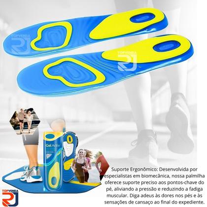 Imagem de Palmilha Gel Silicone Anti Impacto Conforto Pé