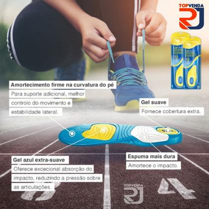 Imagem de Palmilha Gel Silicone Anti Impacto Conforto Pé