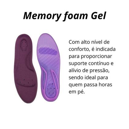 Imagem de Palmilha Memory Foam Gel Feminina 34 a 38 Chantal