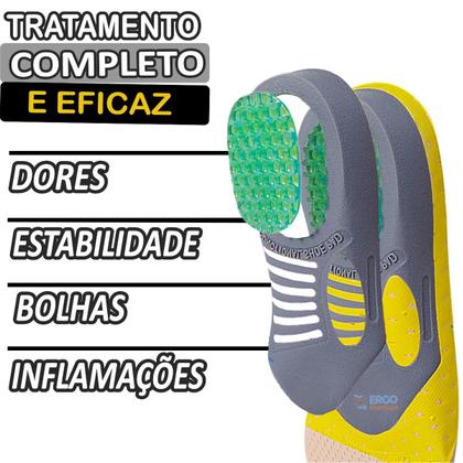 Imagem de Palmilha Para Fascite Plantar e Esporão Com Calcanhar em Gel