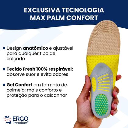 Imagem de Palmilha Para Fascite Plantar e Esporão Com Calcanhar em Gel