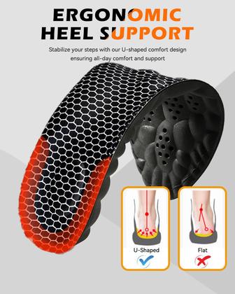 Imagem de Palmilhas MINIQ 4D Cloud Steppers para conforto masculino e feminino