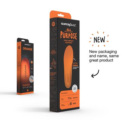 Imagem de Palmilhas Superfet All-Purpose High Impact Support Orange