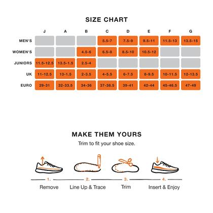 Imagem de Palmilhas Superfet All-Purpose High Impact Support Orange