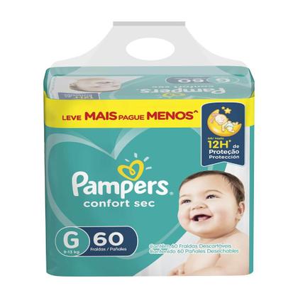 Imagem de Pampers Confort Sec Fortbag 60Un G