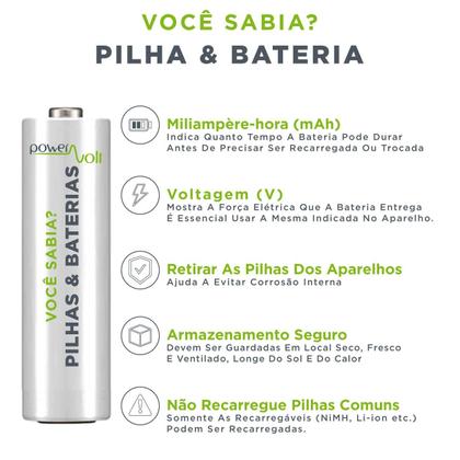 Imagem de Panasonic Eneloop AA 2000mAh 1,2v - 2100 Recargas