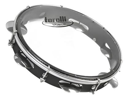Imagem de Pandeiro 10'' Injetado Em Abs Com Pele Cristal Torelli Tp348