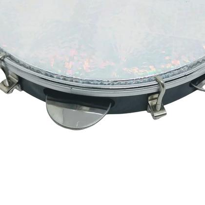 Imagem de Pandeiro 10 Torelli Corpo Abs Pele Poliester + Chave Loja