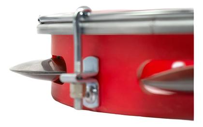 Imagem de Pandeiro 8'' Vermelho Pele Cristal Com Bag Torelli Tp848