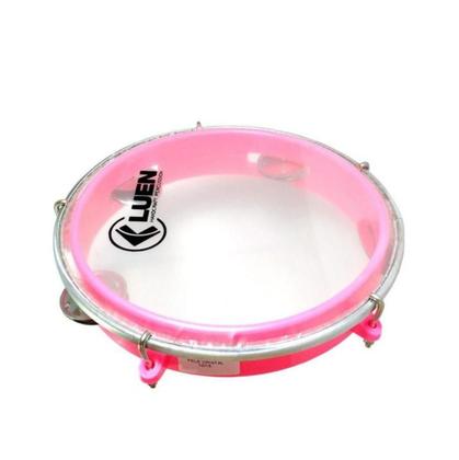 Imagem de Pandeiro Infantil rosa 8 Polegadas LUEN 40084RS