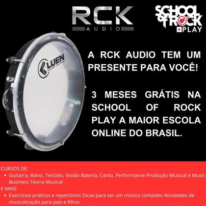 Imagem de Pandeiro Júnior em ABS com pele Cristal 8" LUEN