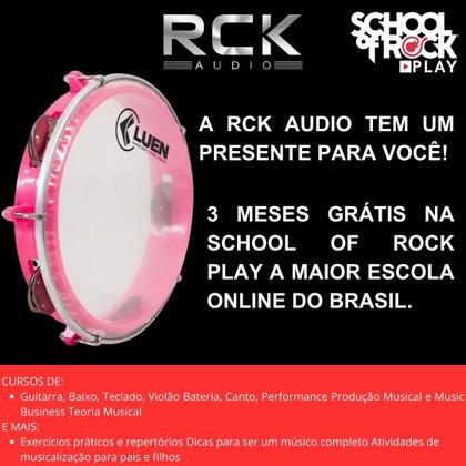 Imagem de Pandeiro Júnior em ABS com pele Cristal 8" LUEN