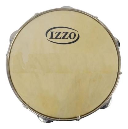 Imagem de Pandeiro light 10 pol pinho c/pele animal 40 cm s/manopla izzo